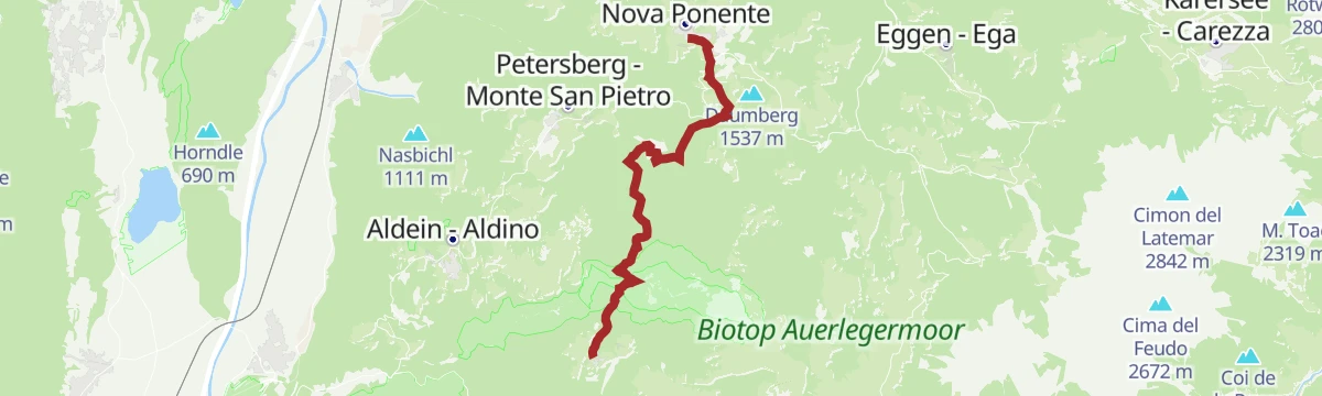 Route map: Deutschnofen